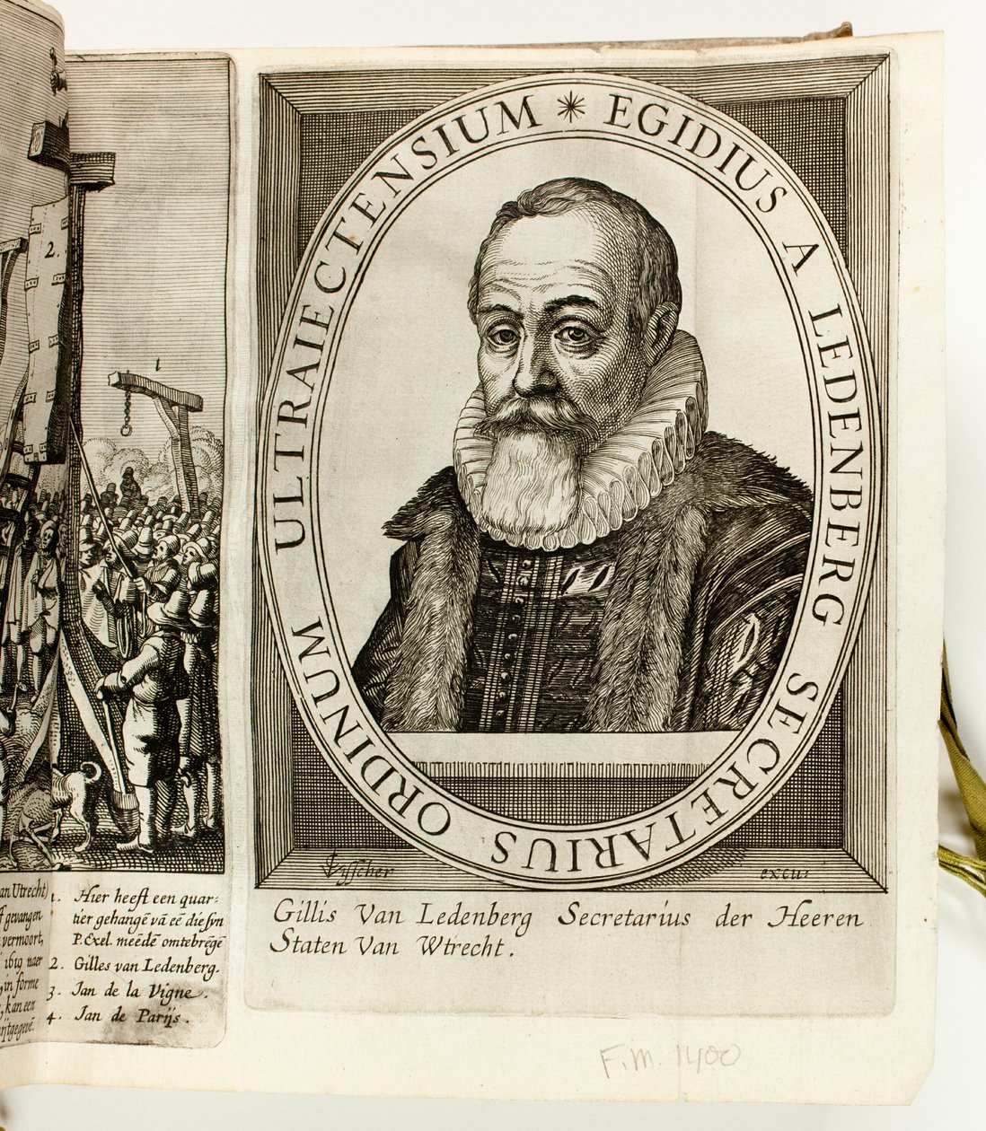 Ein Album niederländischer politischer Drucke und Pamphlete über Prinz Maurits von Oranien und Johan van Oldenbarnevelt von Claes Jansz. Visscher II