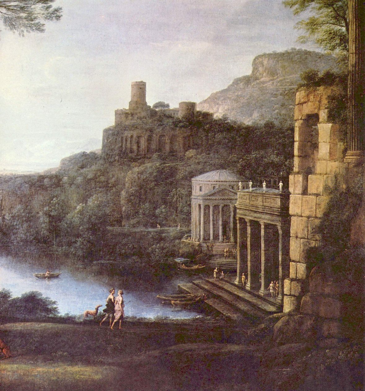 Landschaft mit der Nymphe Egeria und König Numa von Claude Lorrain
