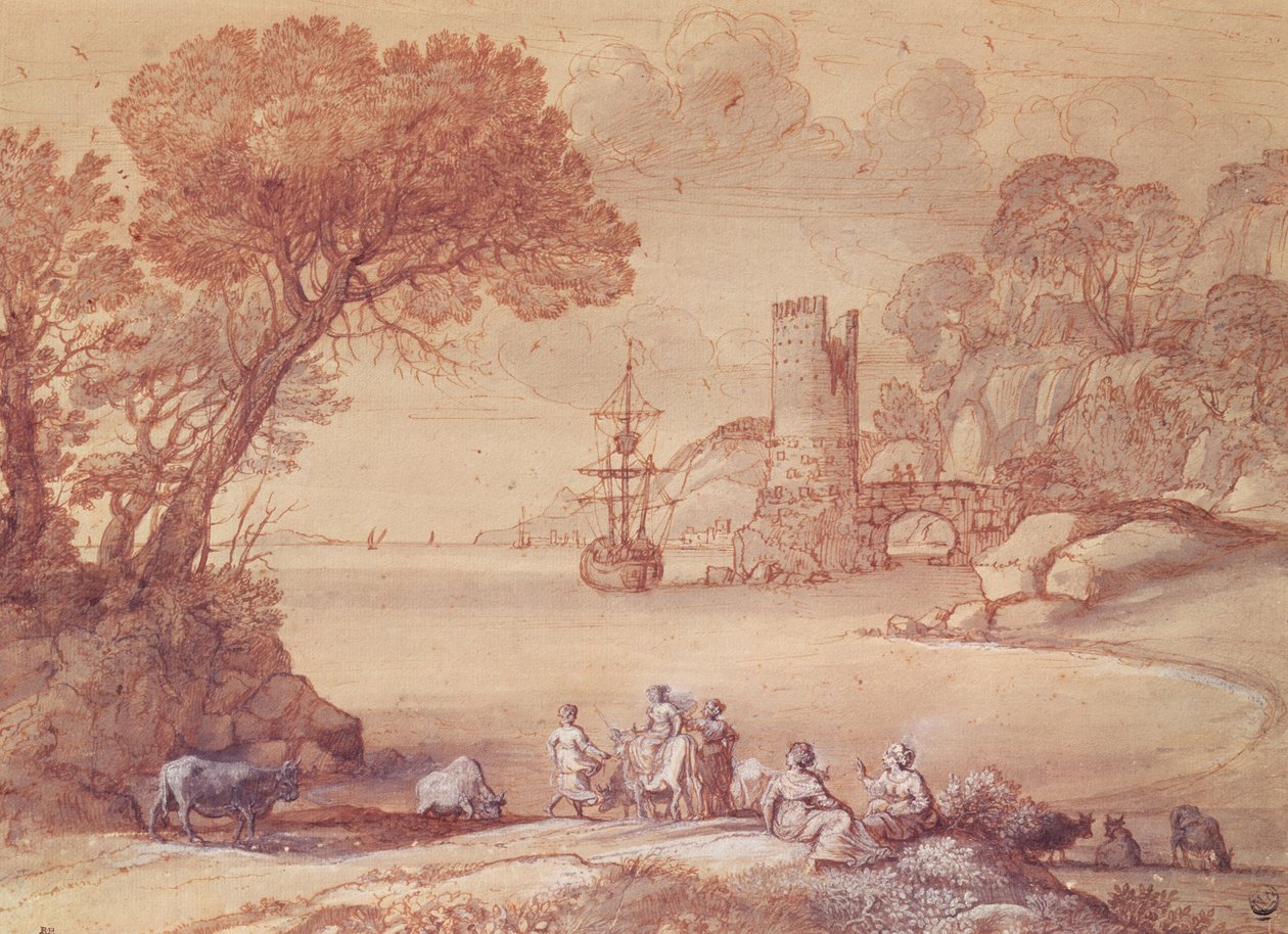 Der Raub der Europa, 1655 von Claude Lorrain