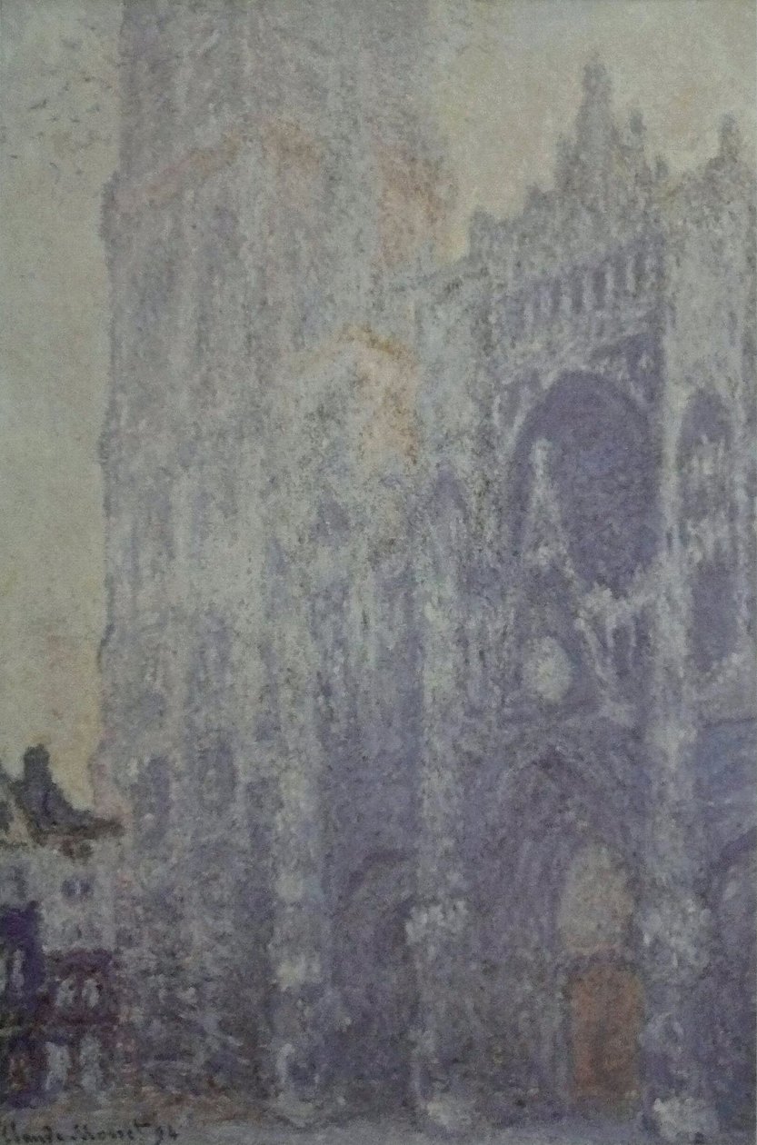 Die Kathedrale von Rouen. Das Portal und der Turm Saint-Romain, Morgeneffekt; weiße Harmonie von Claude Monet