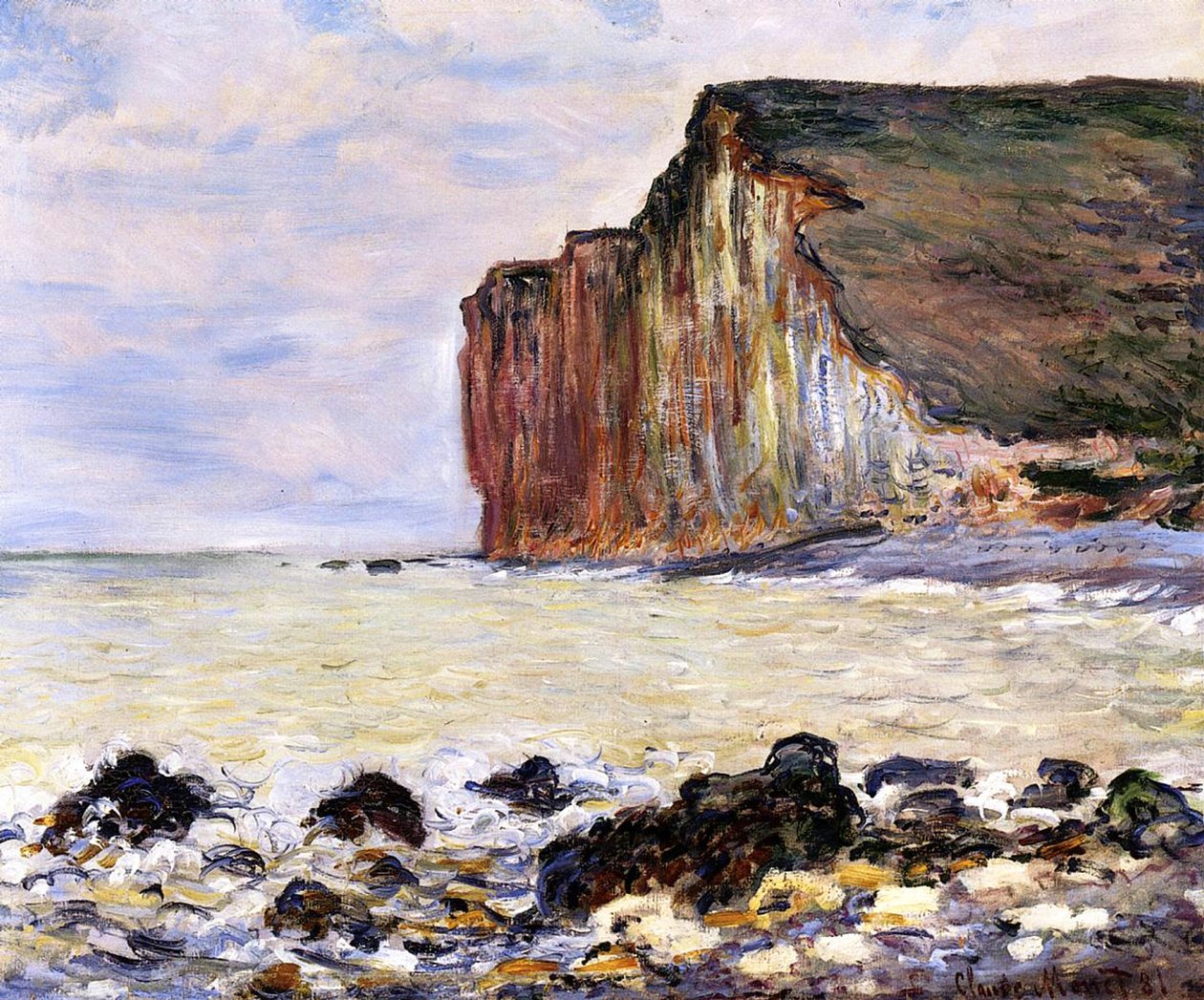 Les Petites Dalles, Pourville, 1881 von Claude Monet