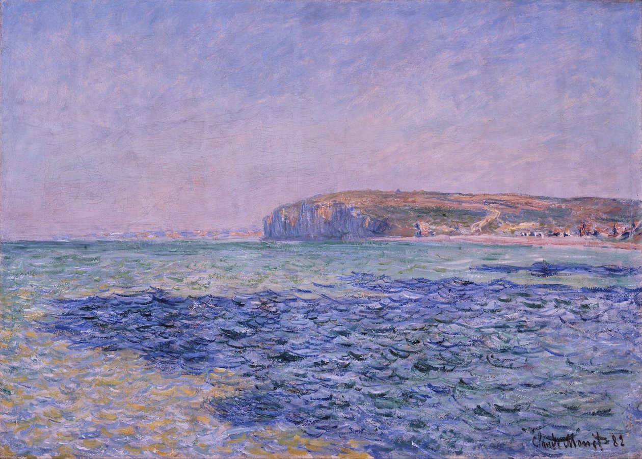 Schatten auf dem Meer. Die Klippen bei Pourville von Claude Monet