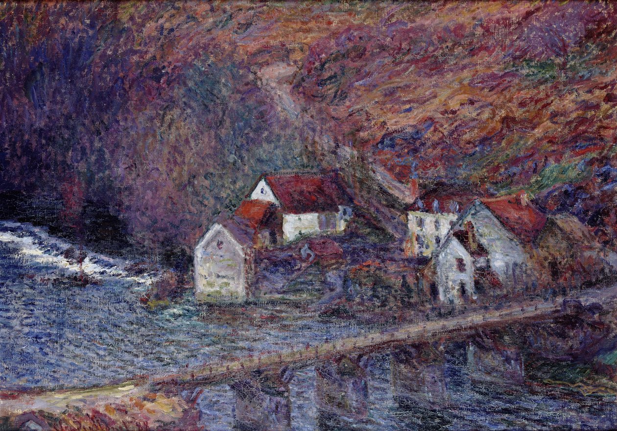 Die Brücke bei Vervy, 1889 von Claude Monet