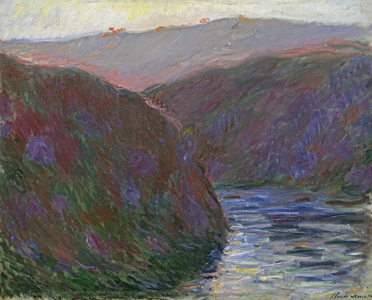 Das Creuse-Tal, Abendeffekt, 1889 von Claude Monet