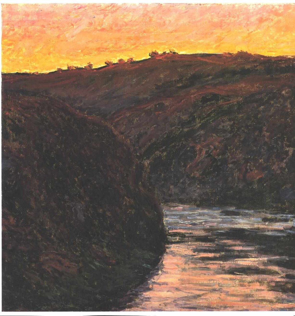 Tal der Creuse bei Sonnenuntergang von Claude Monet