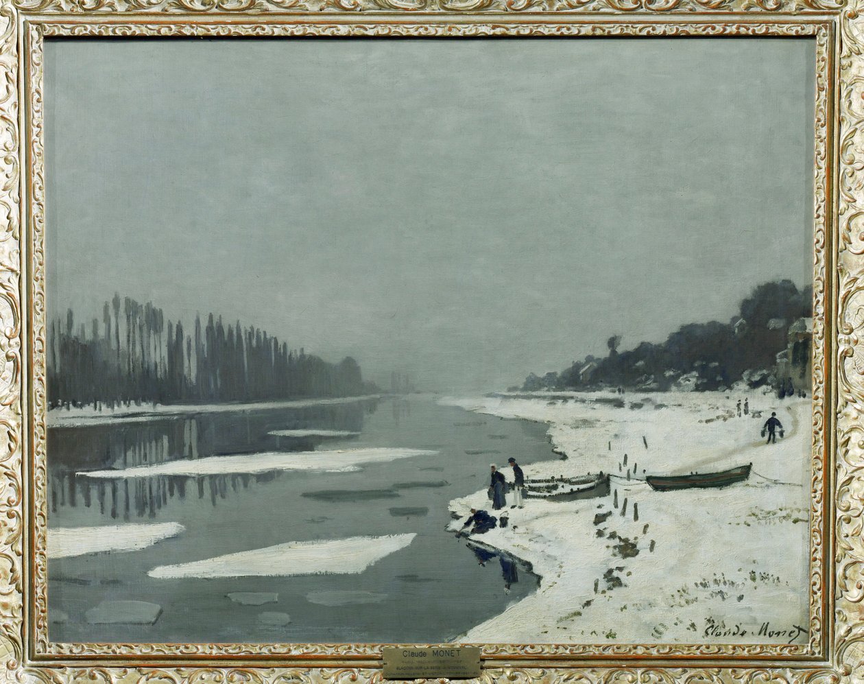Eisschollen auf der Seine bei Bougival von Claude (follower of) Monet