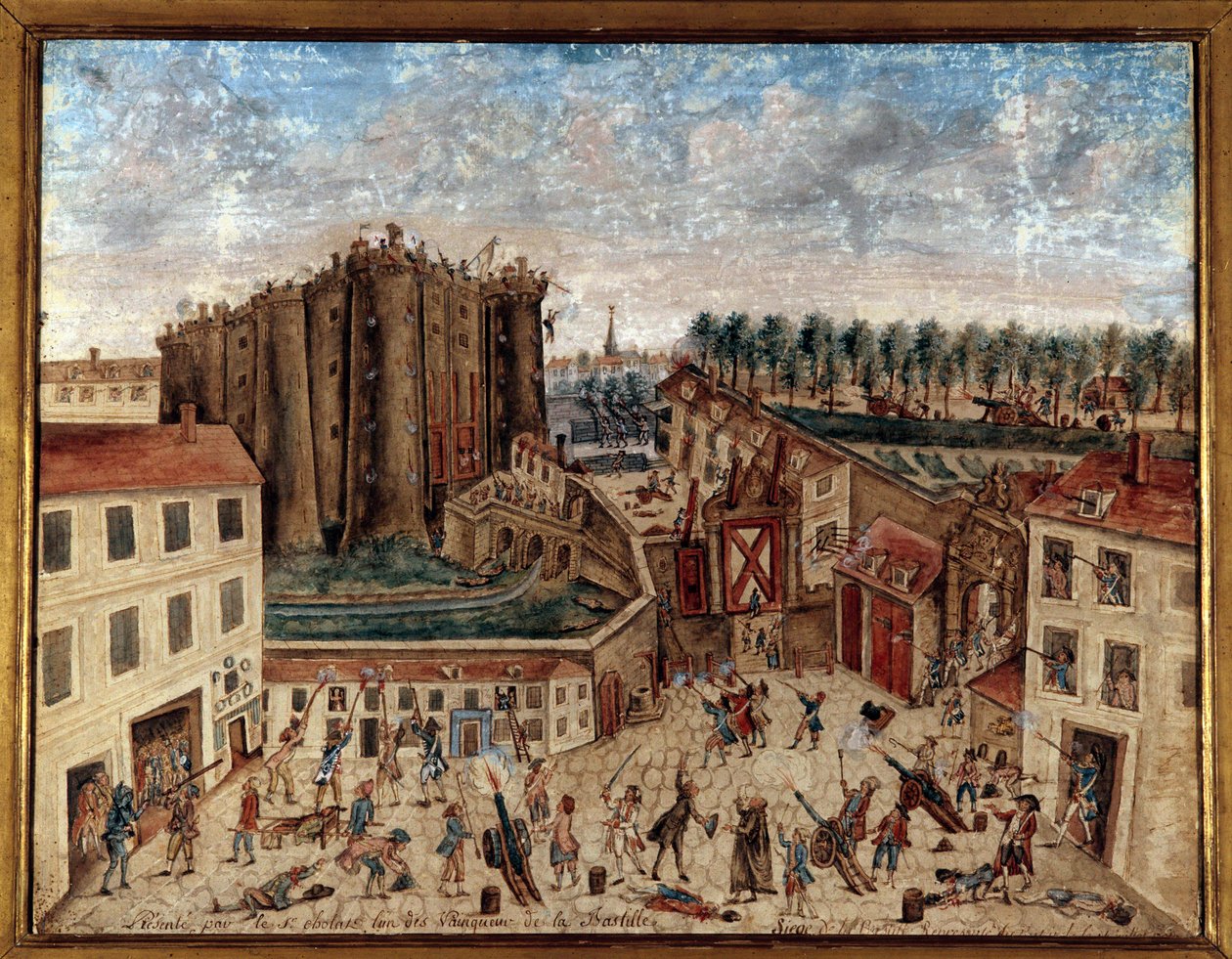 Französische Revolution: Die Eroberung der Bastille am 14. Juli von Claude Cholat