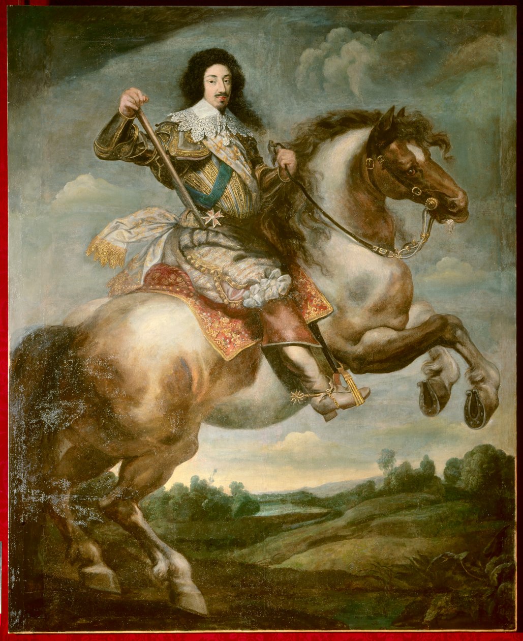 Reiterporträt von Ludwig XIII. (1601-1643) von Claude Deruet