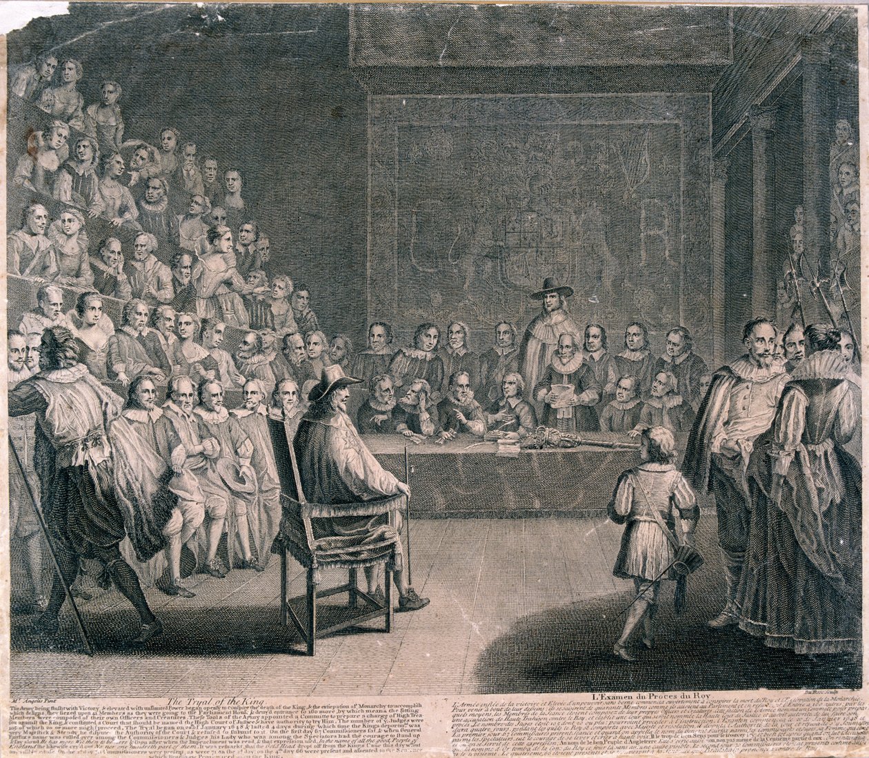 Prozess von König Karl I., Palace of Westminster von Claude Dubosc