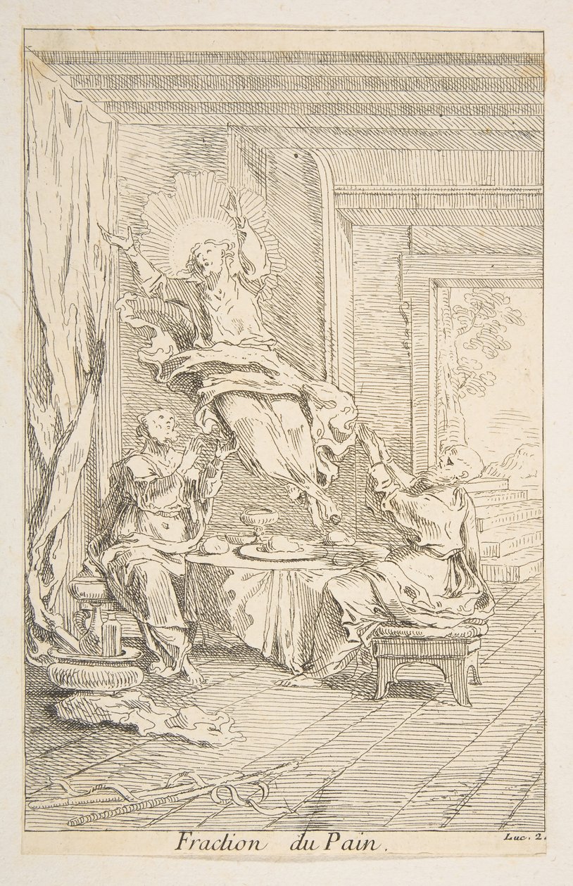 Teilung des Brotes von Claude Gillot, Jacques Gabriel Huquier