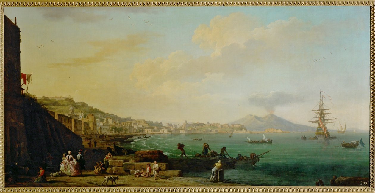 Ein Blick auf Neapel und den Vesuv von Claude Joseph Vernet