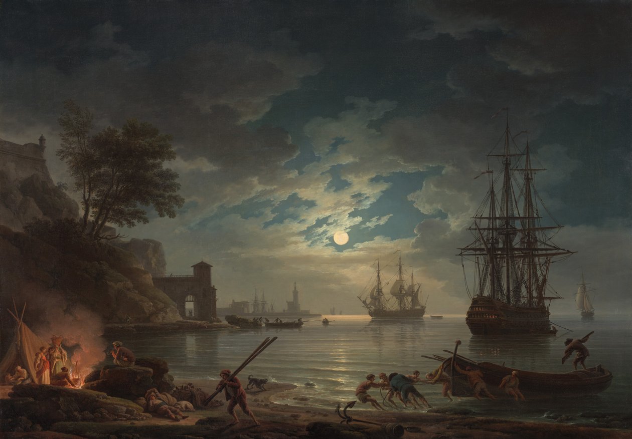 Mondlicht von Claude Joseph Vernet