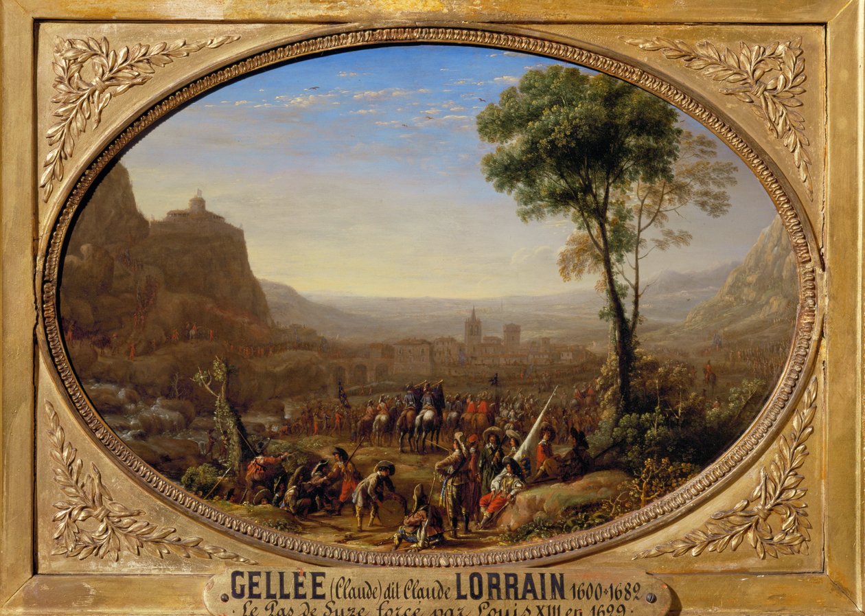 Der Pass von Susa von Ludwig XIII. erobert von Claude Lorrain (1600 82)