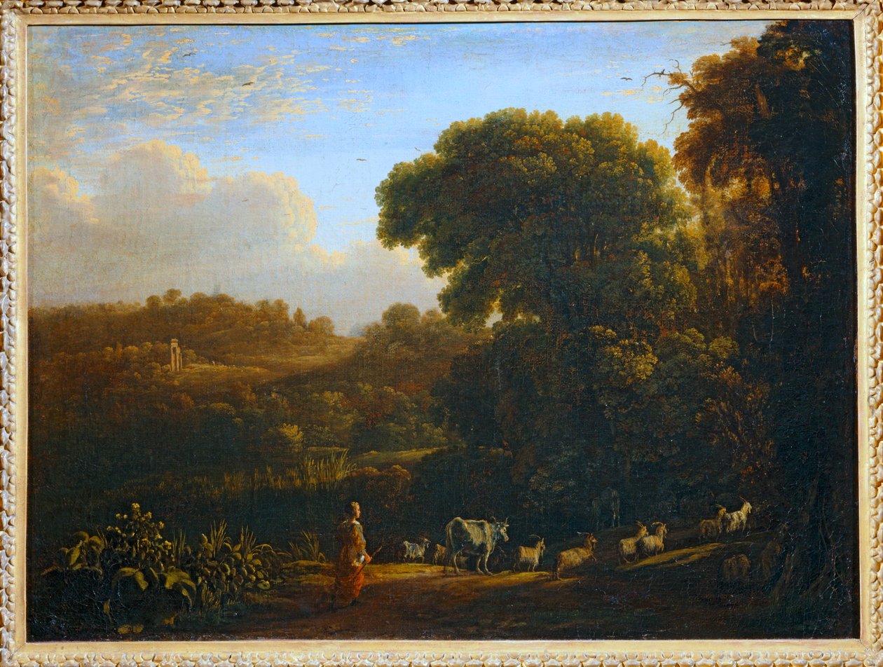 Landschaft mit untergehender Sonne von Claude Lorrain (1600 82)