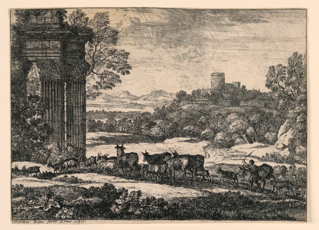 Heimkehr des Viehs durch einen Sturm von Claude Lorrain