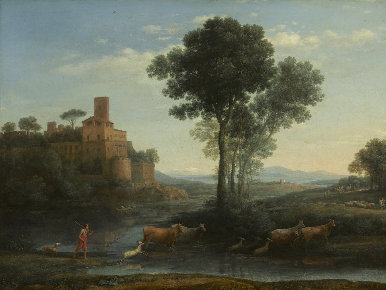 Landschaft mit der Reise von Jakob, 1677 von Claude Lorrain