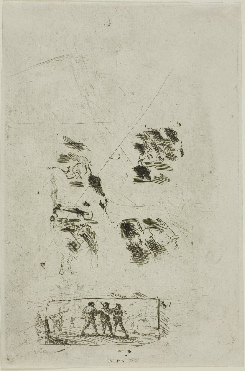 Studie für eine Szene mit Briganten von Claude Lorrain