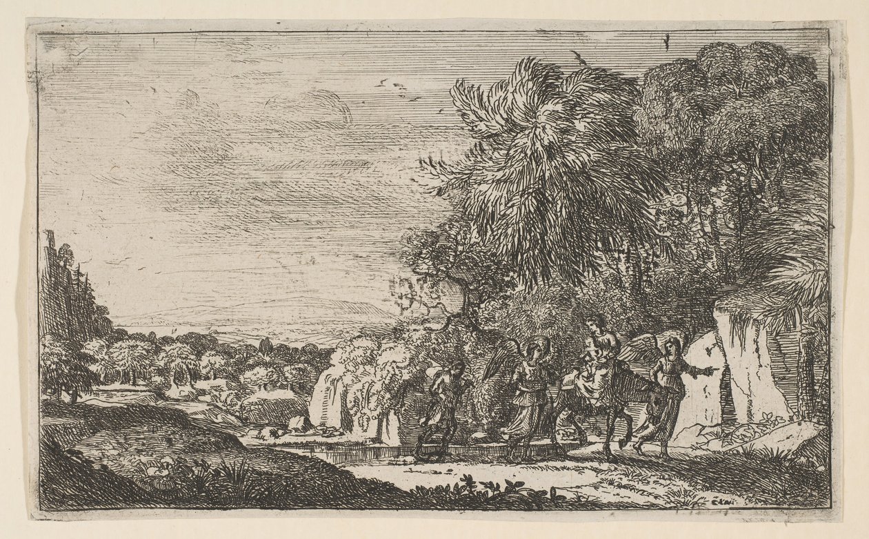 Die Flucht nach Ägypten, ca. 1630-31 von Claude Lorrain