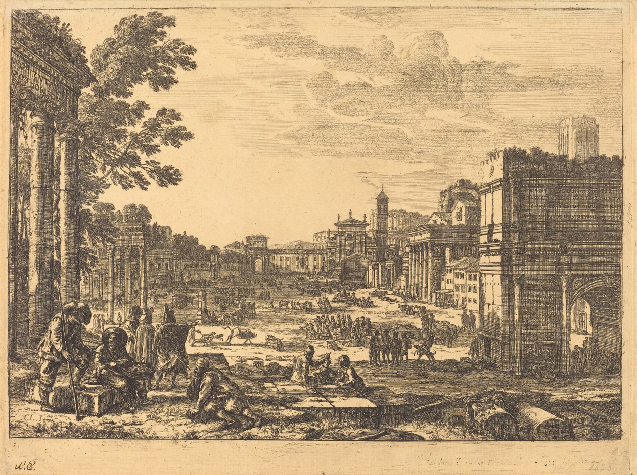 Das Forum Romanum (Le Campo Vaccino) von Claude Lorrain