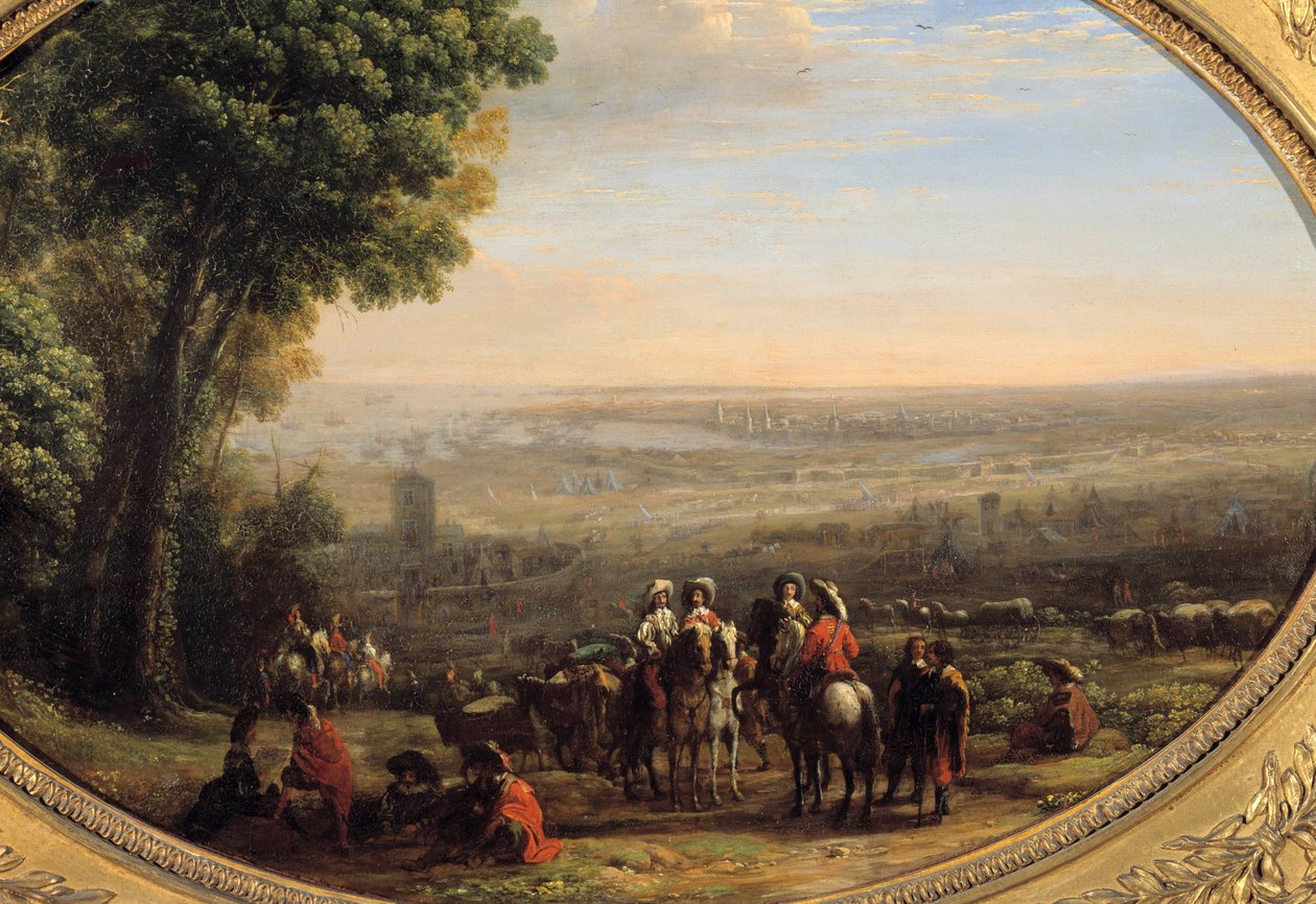 Die Belagerung von La Rochelle durch Ludwig XIII. am 8. Oktober von Claude Lorrain