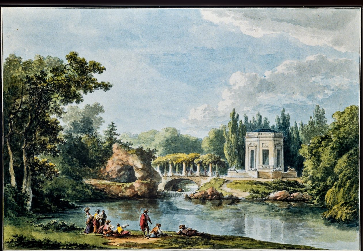 Ansicht des Gartens, aus 
