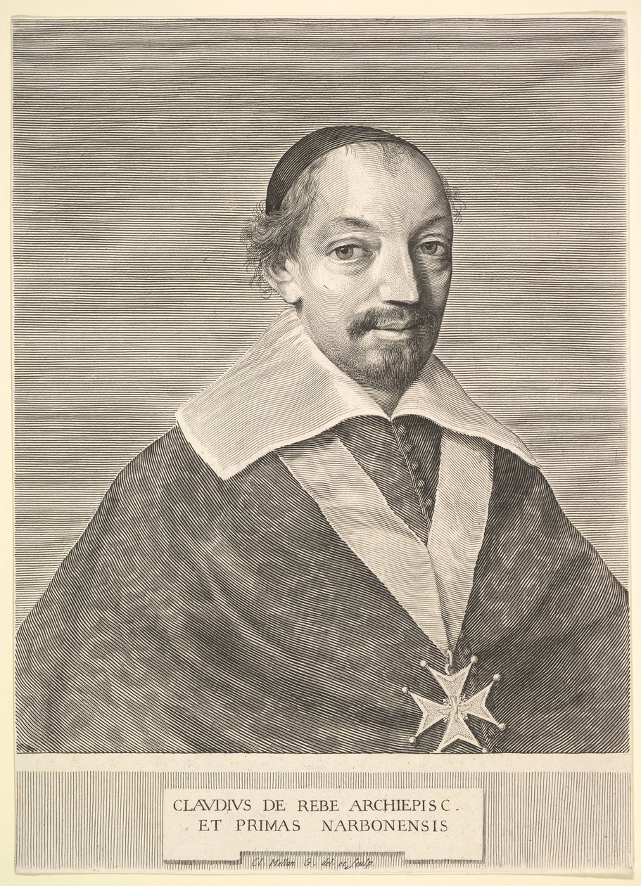 Claude de Rebé, Erzbischof von Narbonne von Claude Mellan