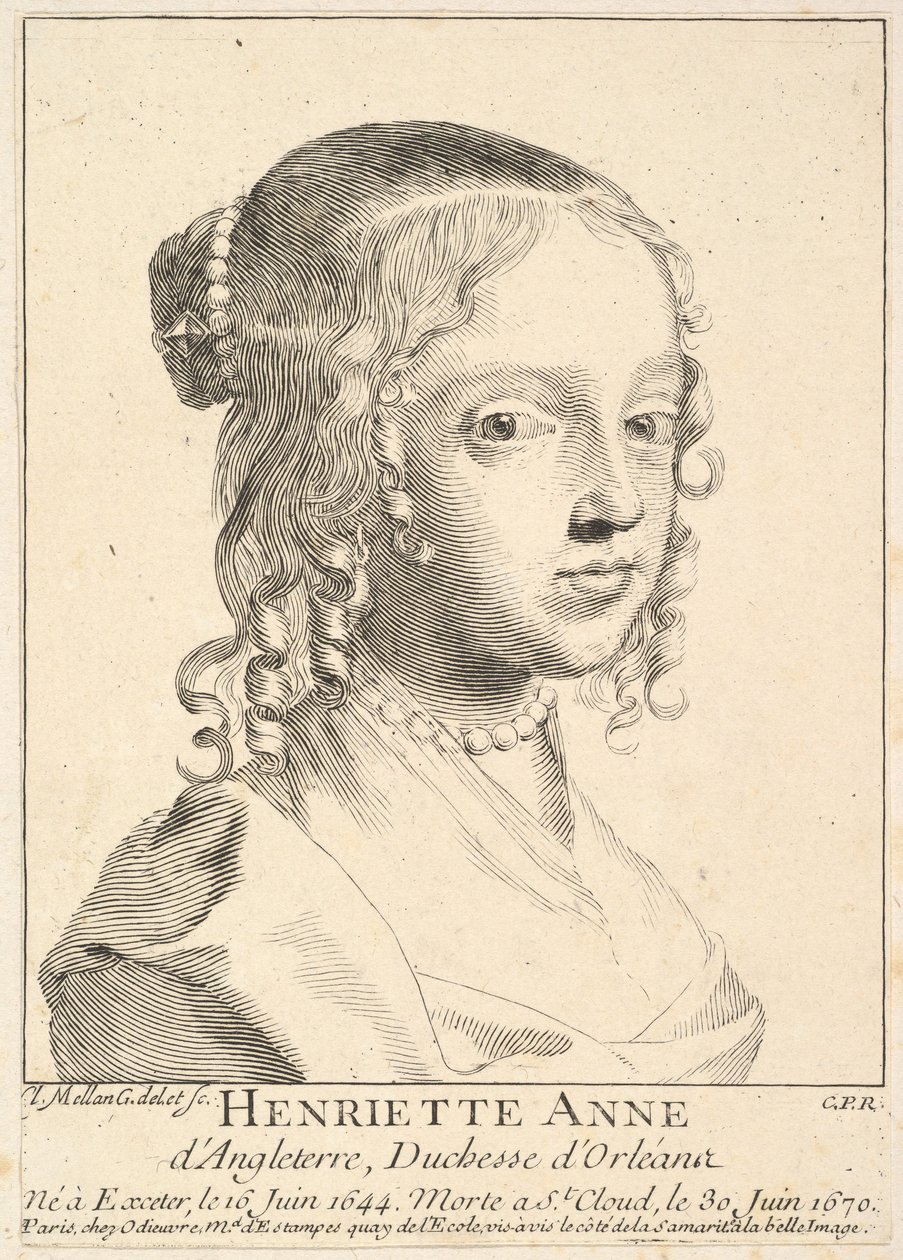 Henriette-Anne von England, Herzogin von Orléans von Claude Mellan