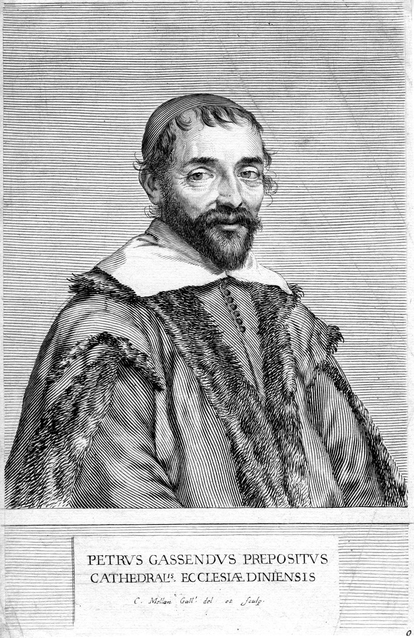 Pierre Gassendi, französischer Philosoph und Wissenschaftler, 17. Jahrhundert von Claude Mellan