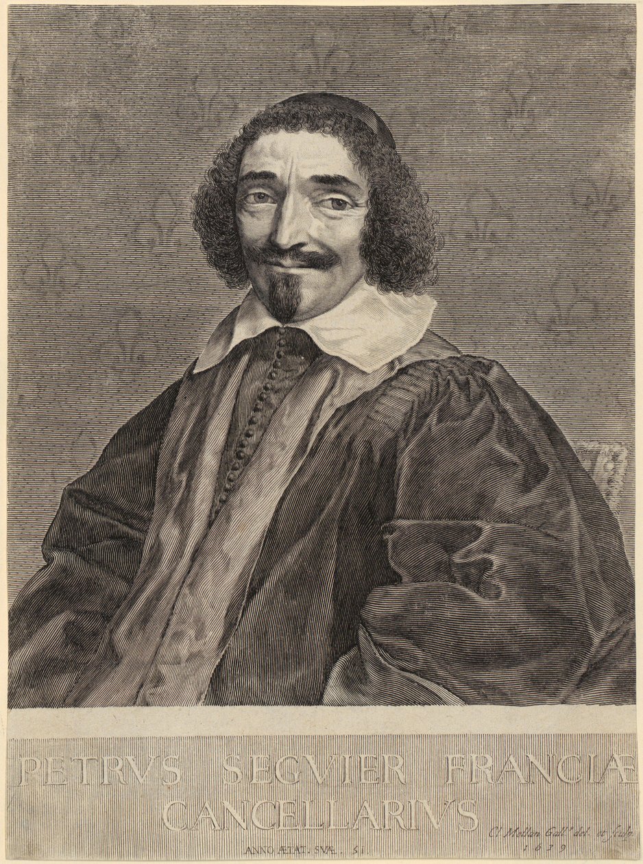 Porträt von Kanzler Pierre Séguier von Claude Mellan