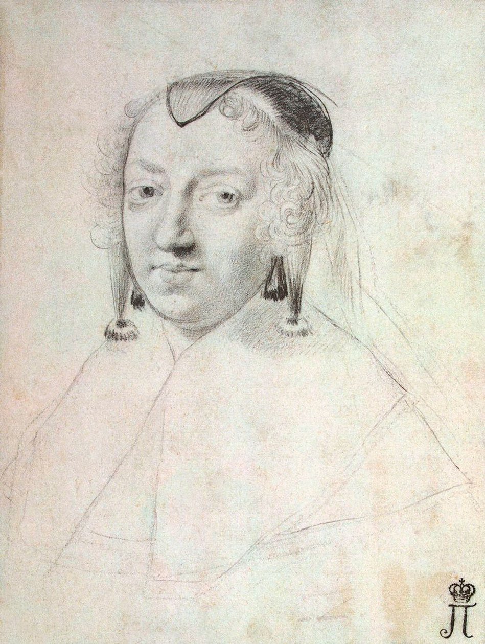 Porträt von Anne von Österreich 1601-1666, vor 1643 von Claude Mellan