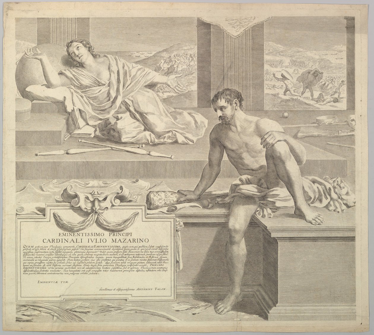 Theologische These von Antoine Talon von Claude Mellan