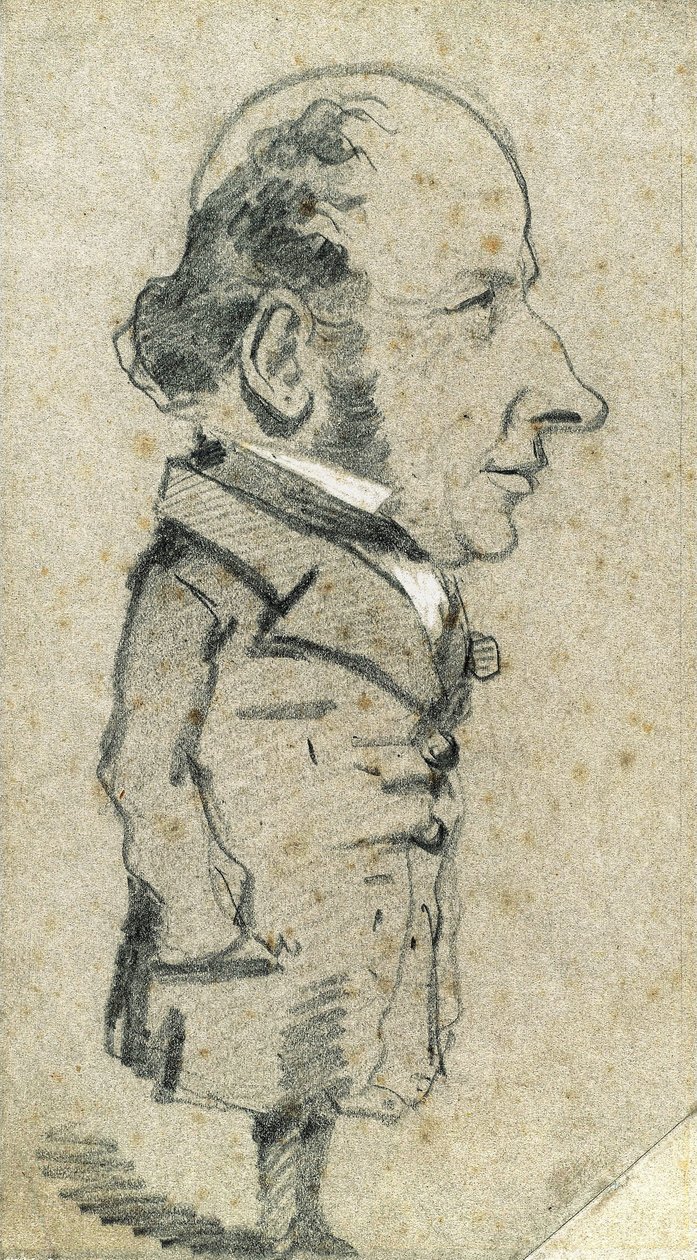 Karikatur von Eugène Marcel von Claude Monet