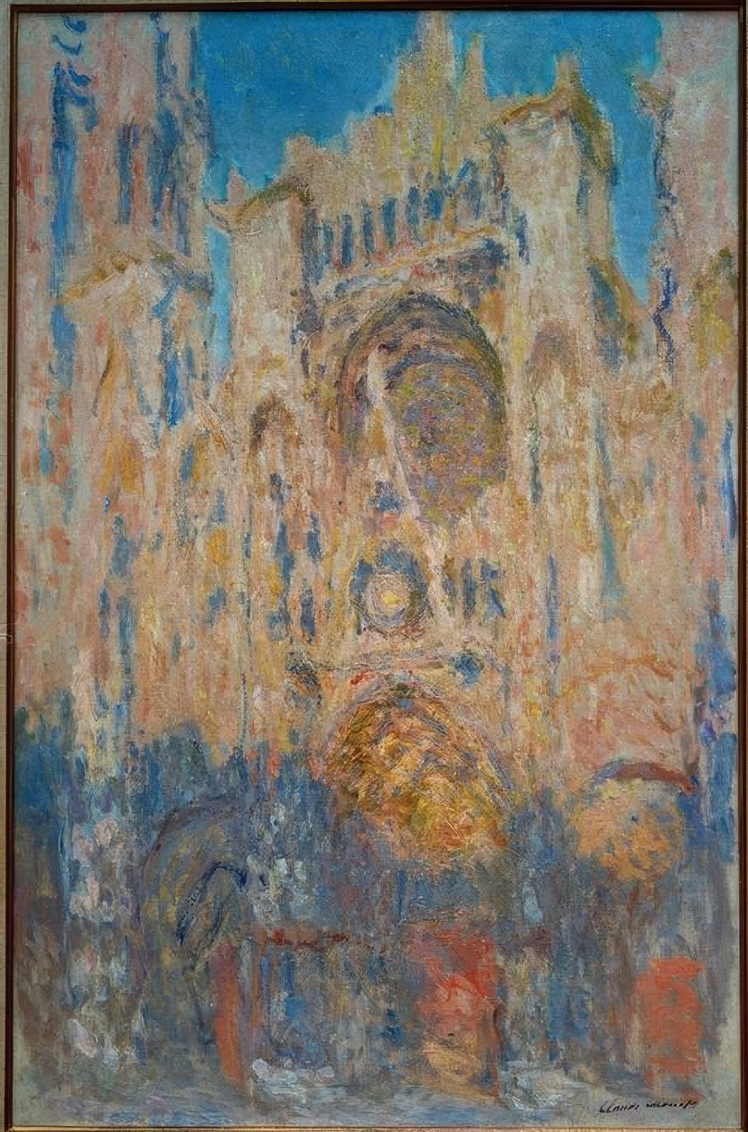 Kathedrale von Rouen. Sonnenlichteffekt, Tagesende von Claude Monet
