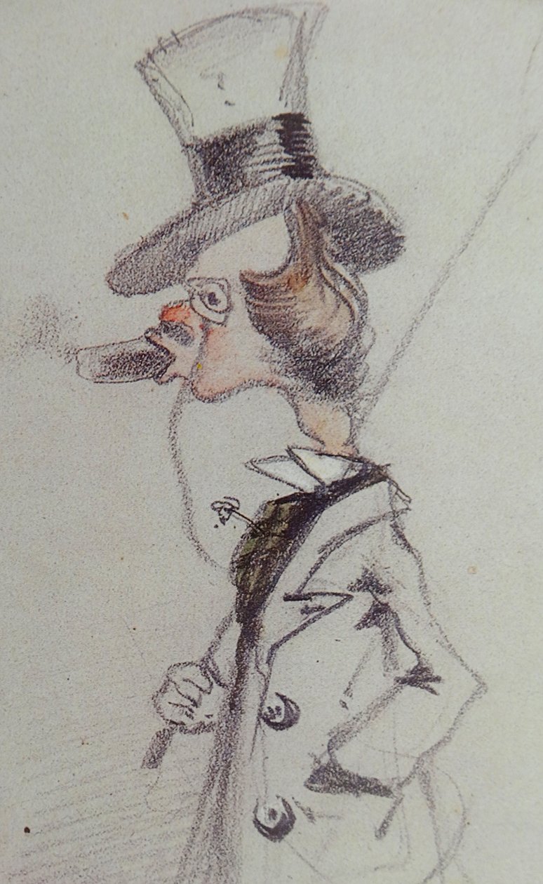 Dandy mit einer Zigarre, ca. 1857 von Claude Monet