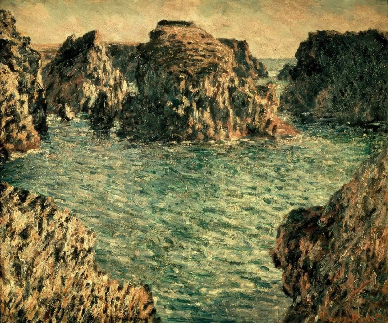 Eingang von Port-Goulphar, Belle-Ile von Claude Monet