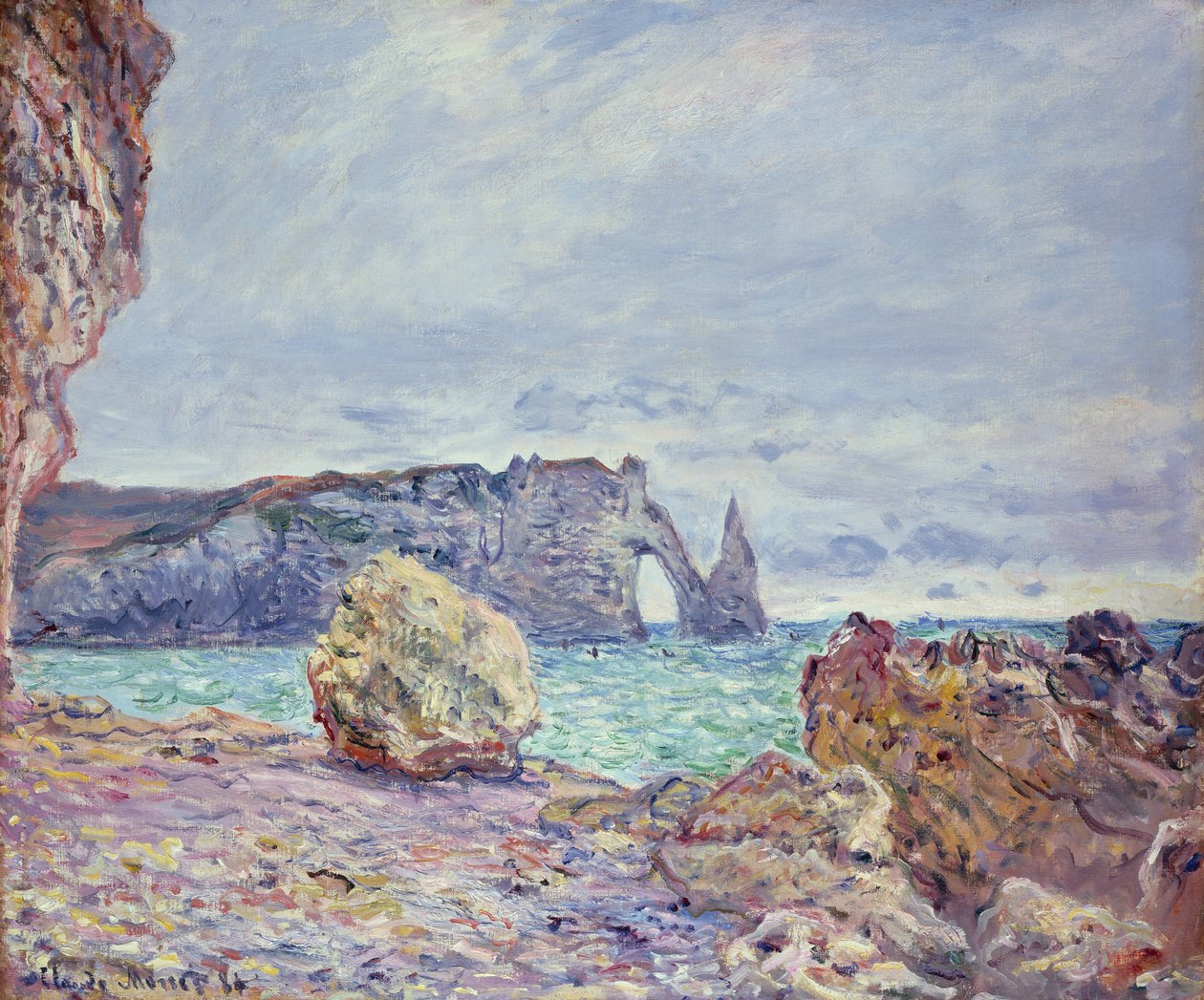 Etretat, der Strand und die Porte d