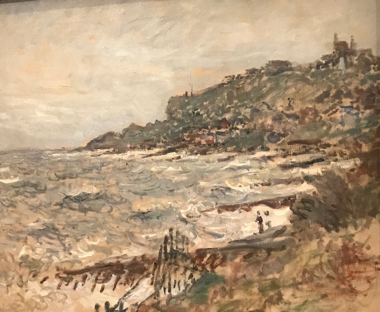 Felswand von Sainte-Adresse, graues Wetter von Claude Monet