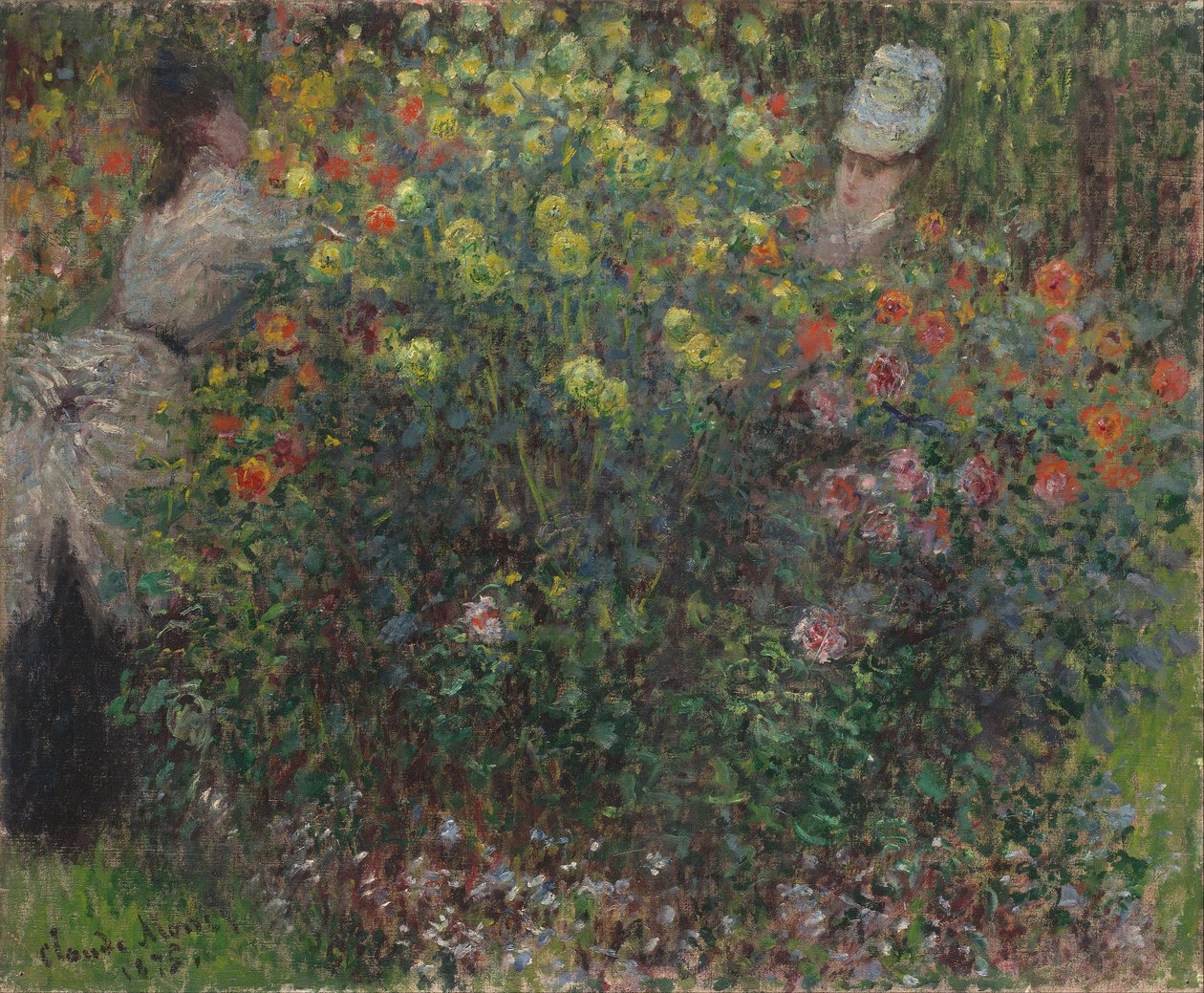Damen in Blumen von Claude Monet