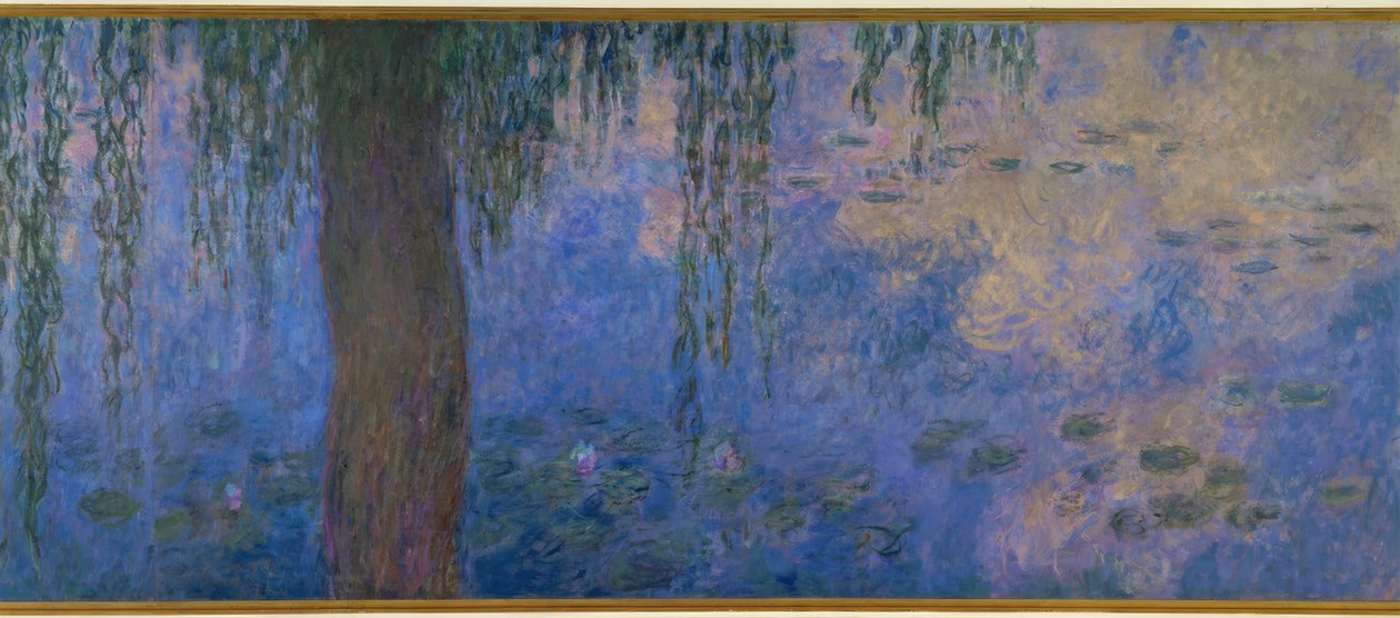 Der Seerosenteich mit Weiden, Der Morgen mit Weiden von Claude Monet