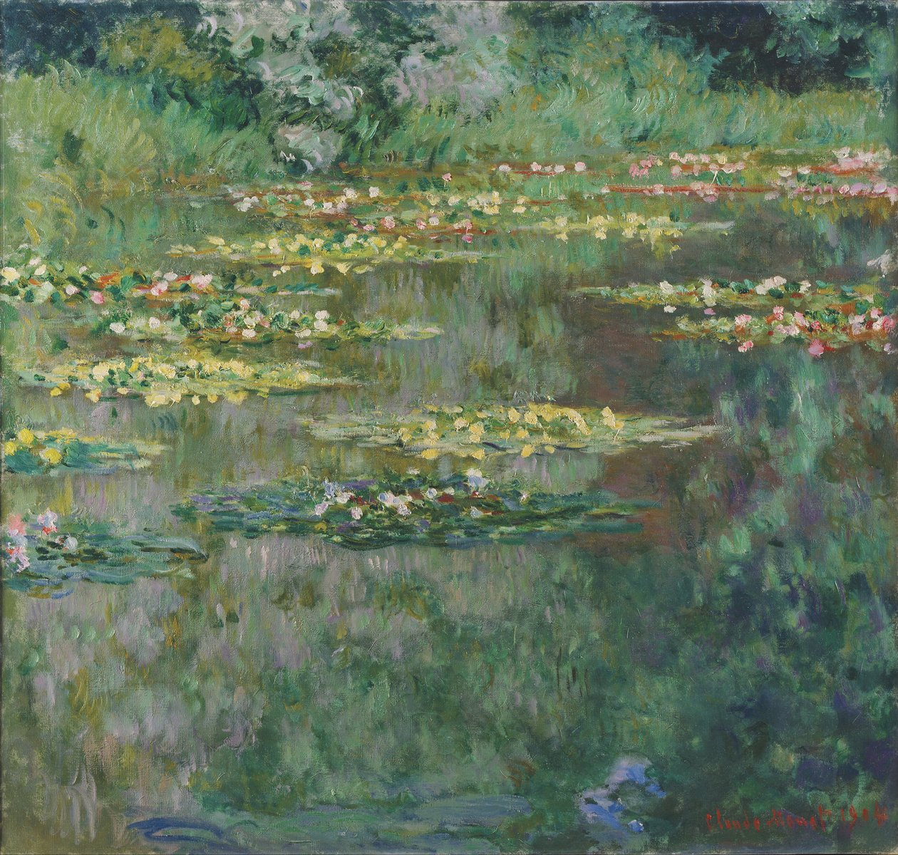 Das Seerosenbecken von Claude Monet