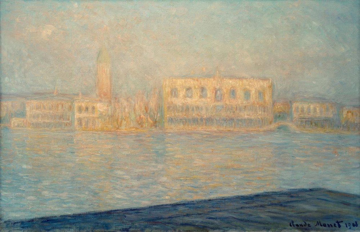 Der Dogenpalast von San Giorgio Maggiore aus gesehen von Claude Monet