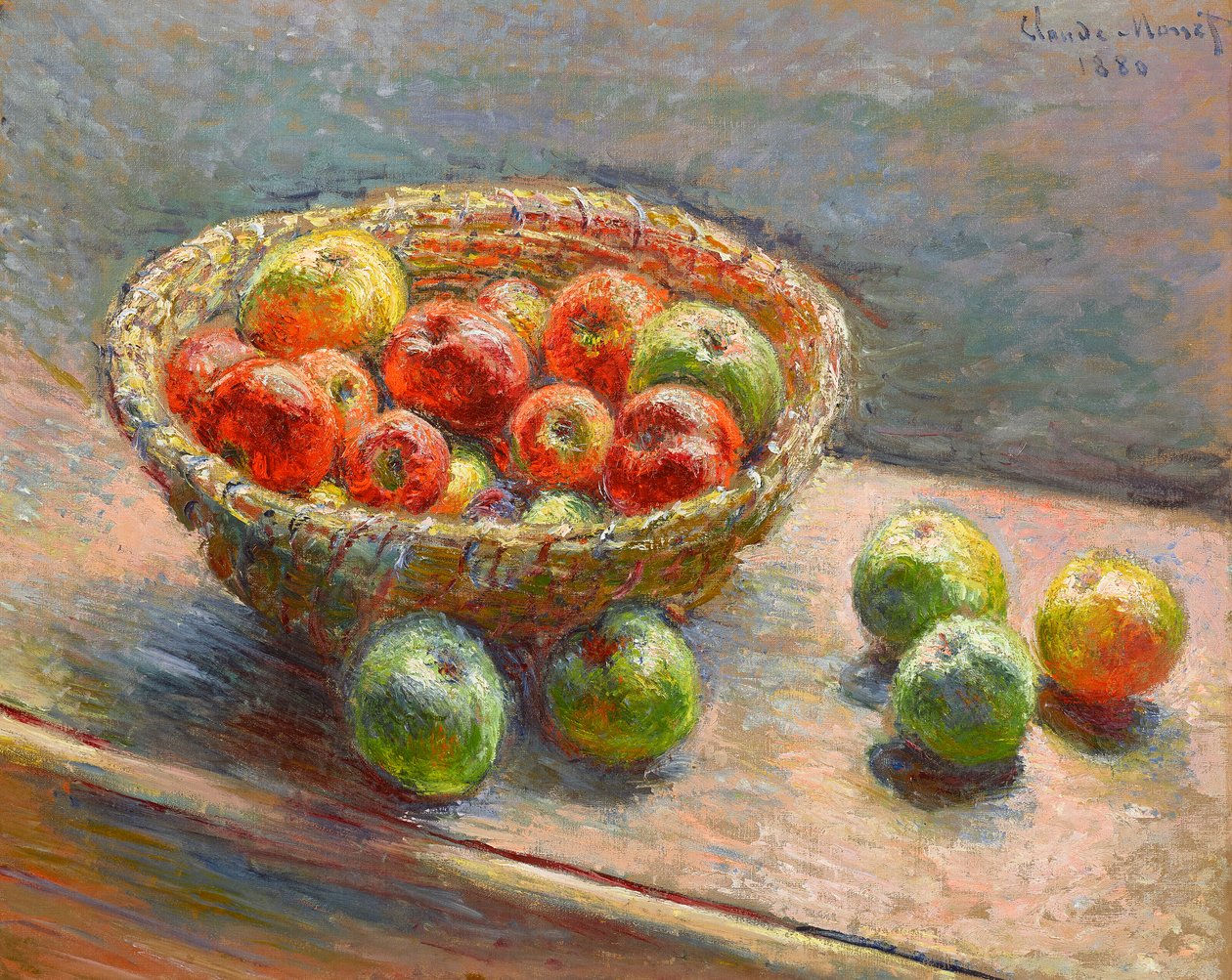 Der Korb mit Äpfeln von Claude Monet