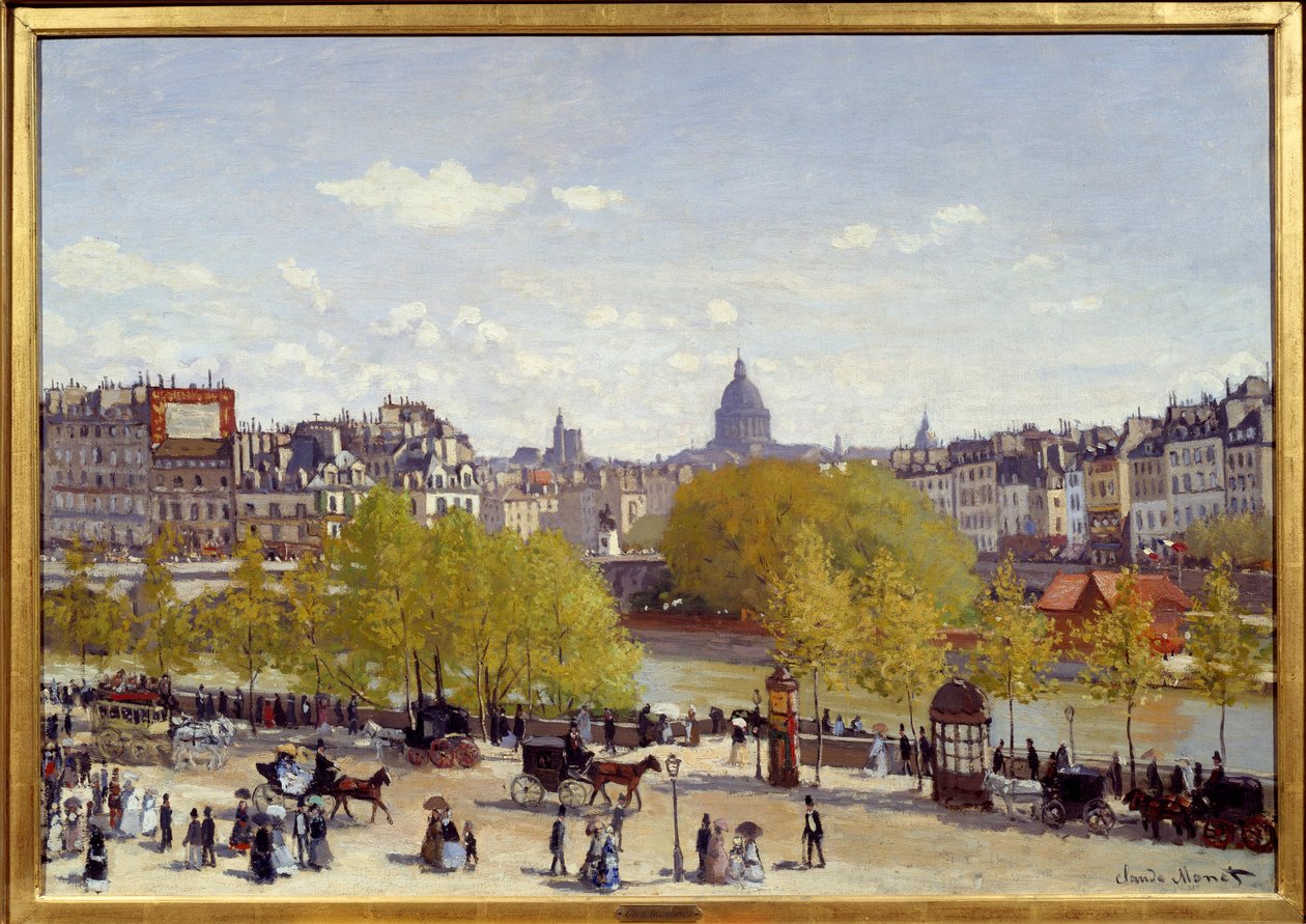 Der Quai du Louvre in Paris im Jahr 1867. Gemälde von Claude Monet (1840-1926) von Claude Monet