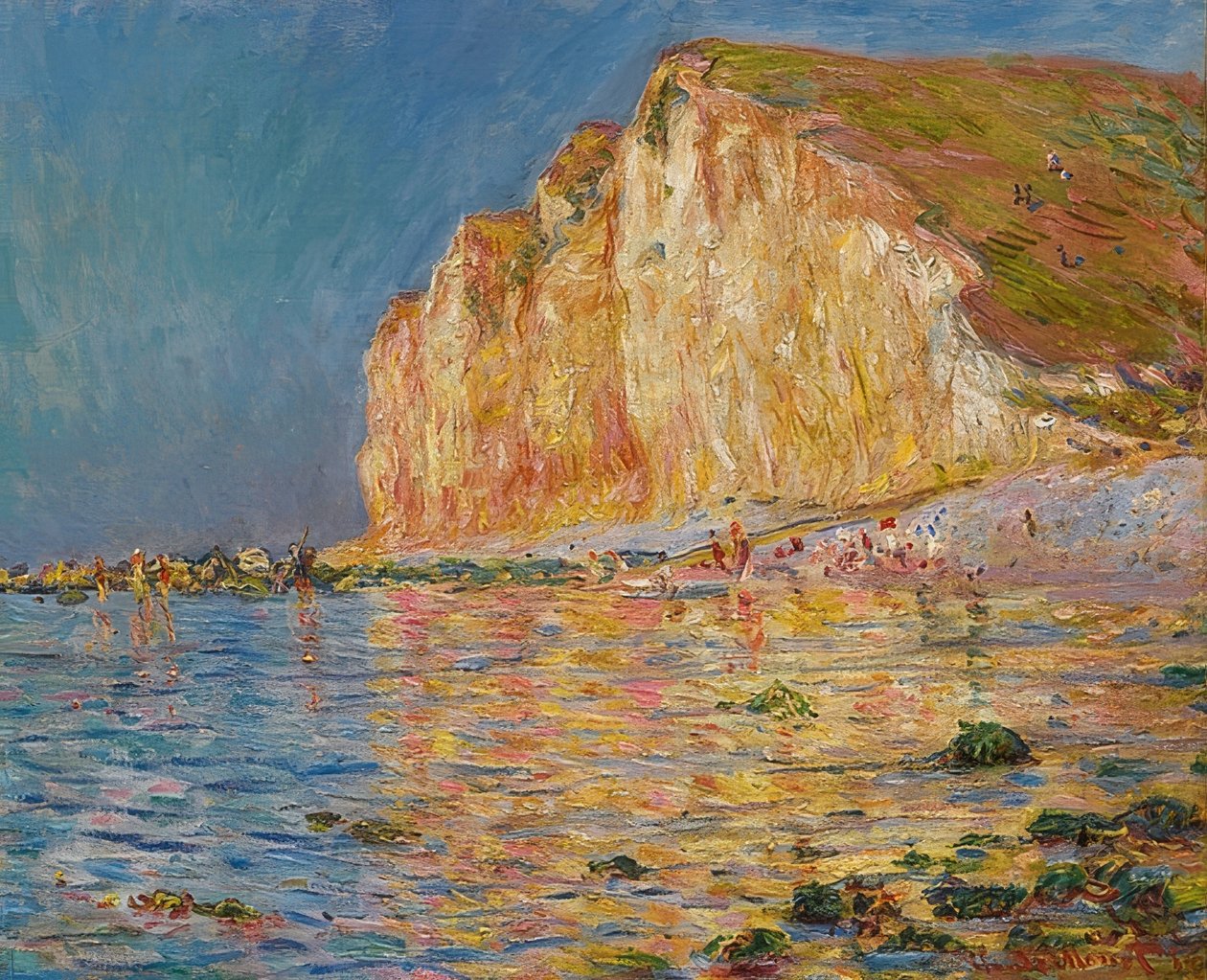 Les Petites-Dalles bei Ebbe von Claude Monet