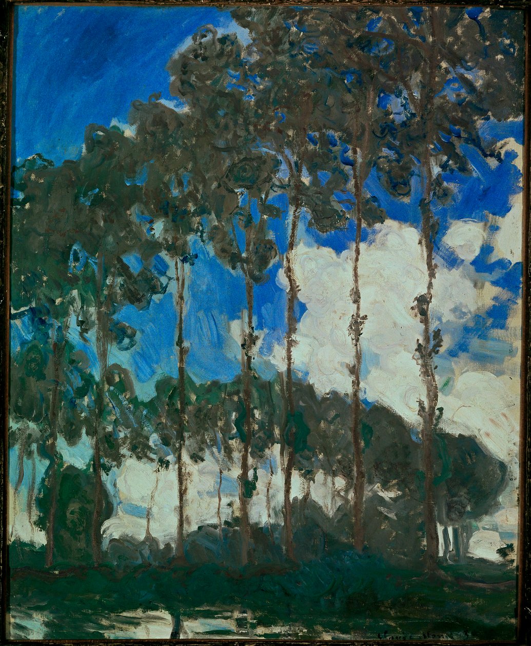 Die Pappeln am Ufer der Epte von Claude Monet