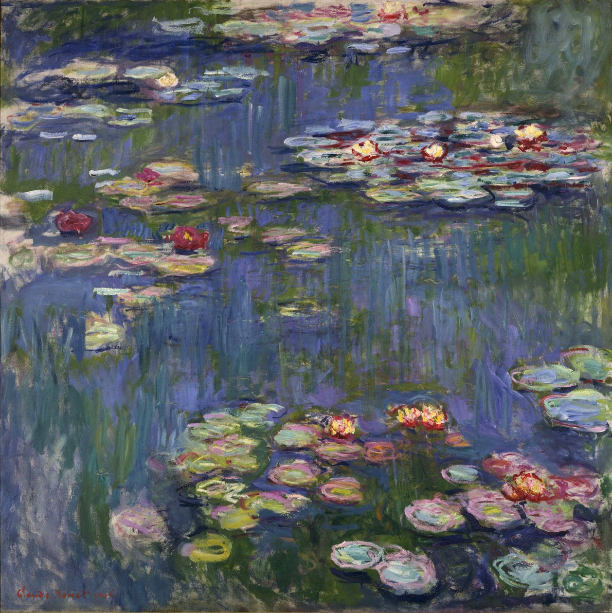 Die Seerosen in Giverny von Claude Monet