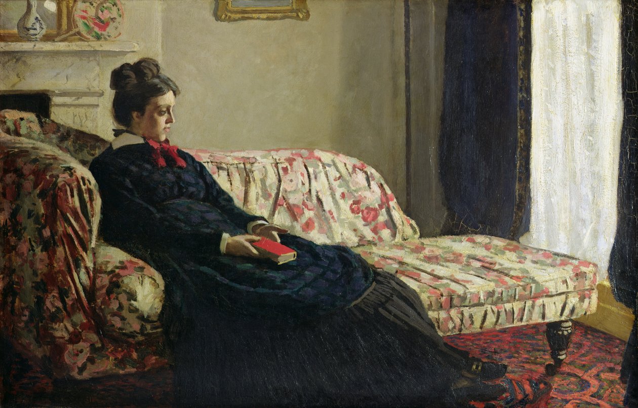 Meditation, oder Madame Monet auf dem Sofa von Claude Monet