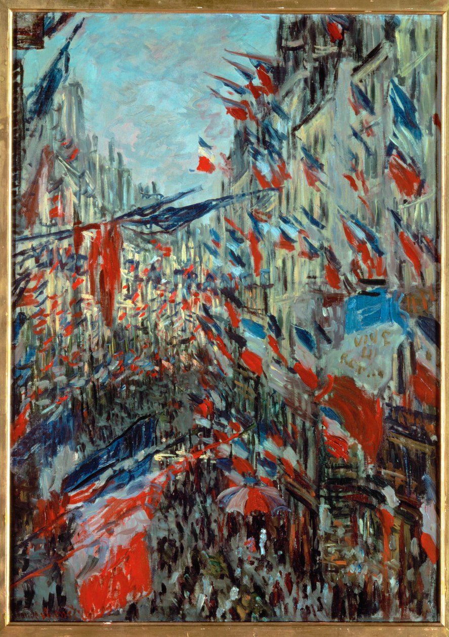 Paris, Rue St. Denis: Feier am 30. Juni von Claude Monet