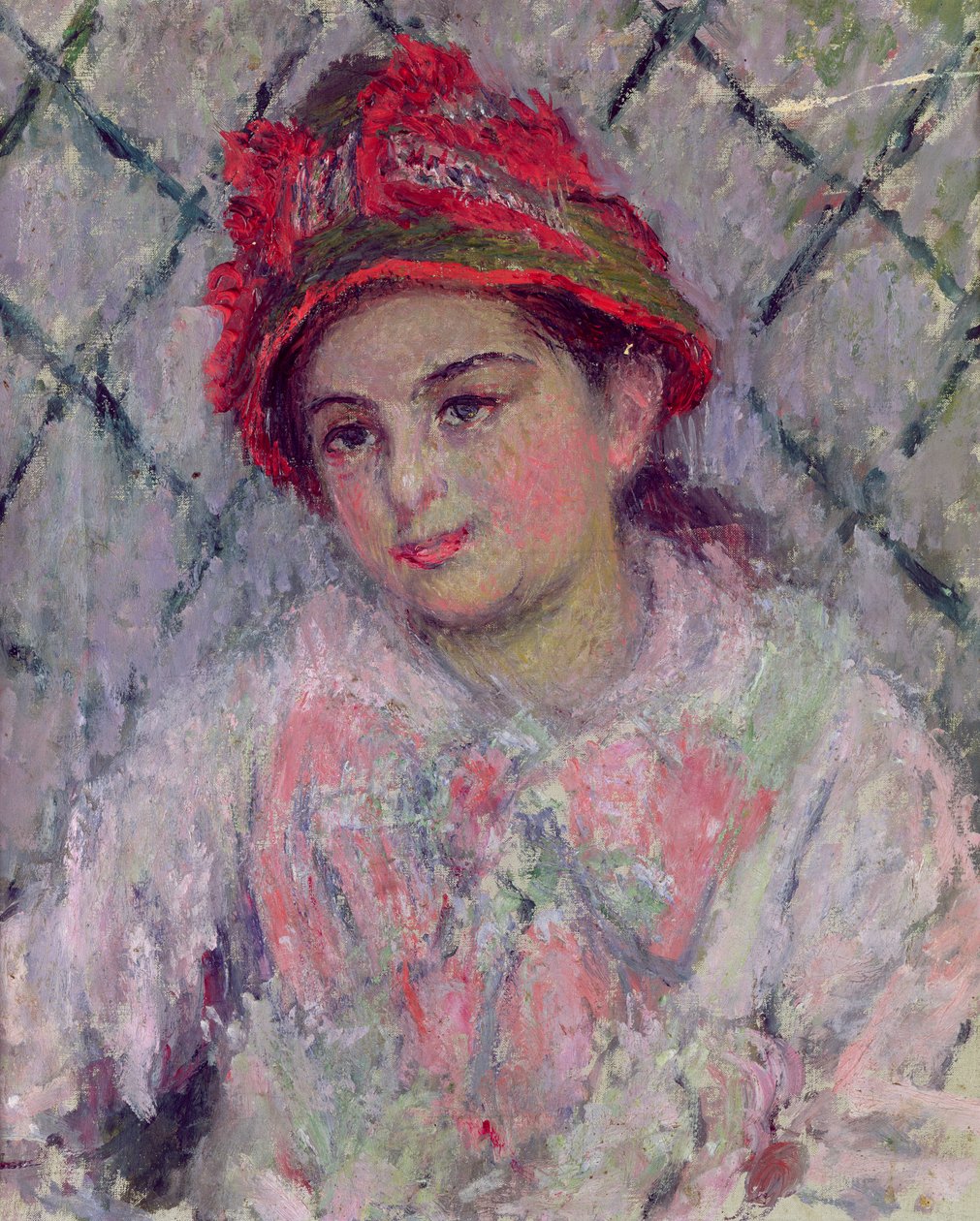 Porträt von Blanche Hoschedé (1864-1947) als junges Mädchen, ca. 1880 von Claude Monet