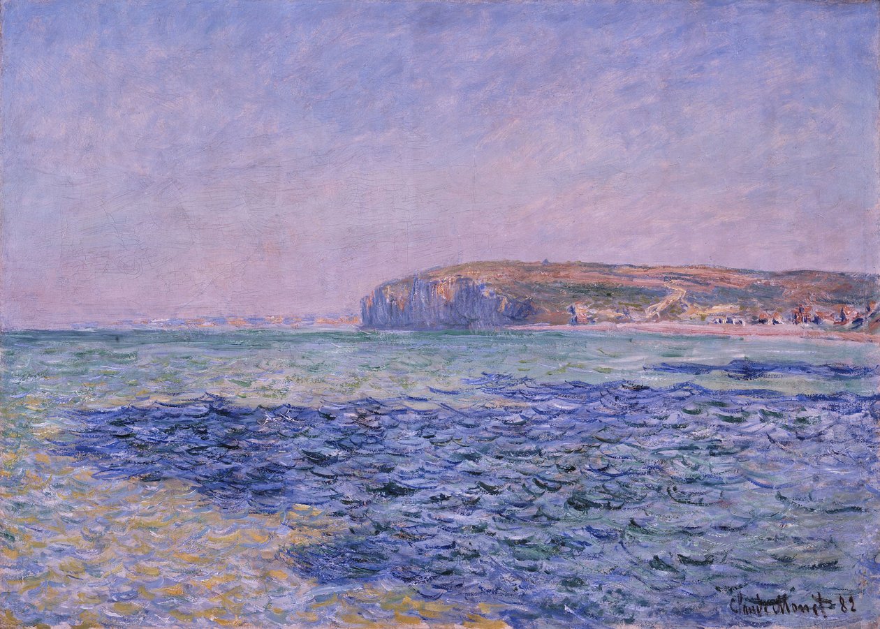 Schatten auf dem Meer. Die Klippen von Pourville, 1882 von Claude Monet